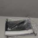 MaxGear Mesh Hanging File Organizer Box, Letter Size File Storage Box with Smooth Rails, Desktop Metal Filing Holder for Hanging Folders, Office File Organizer for Desk, Black