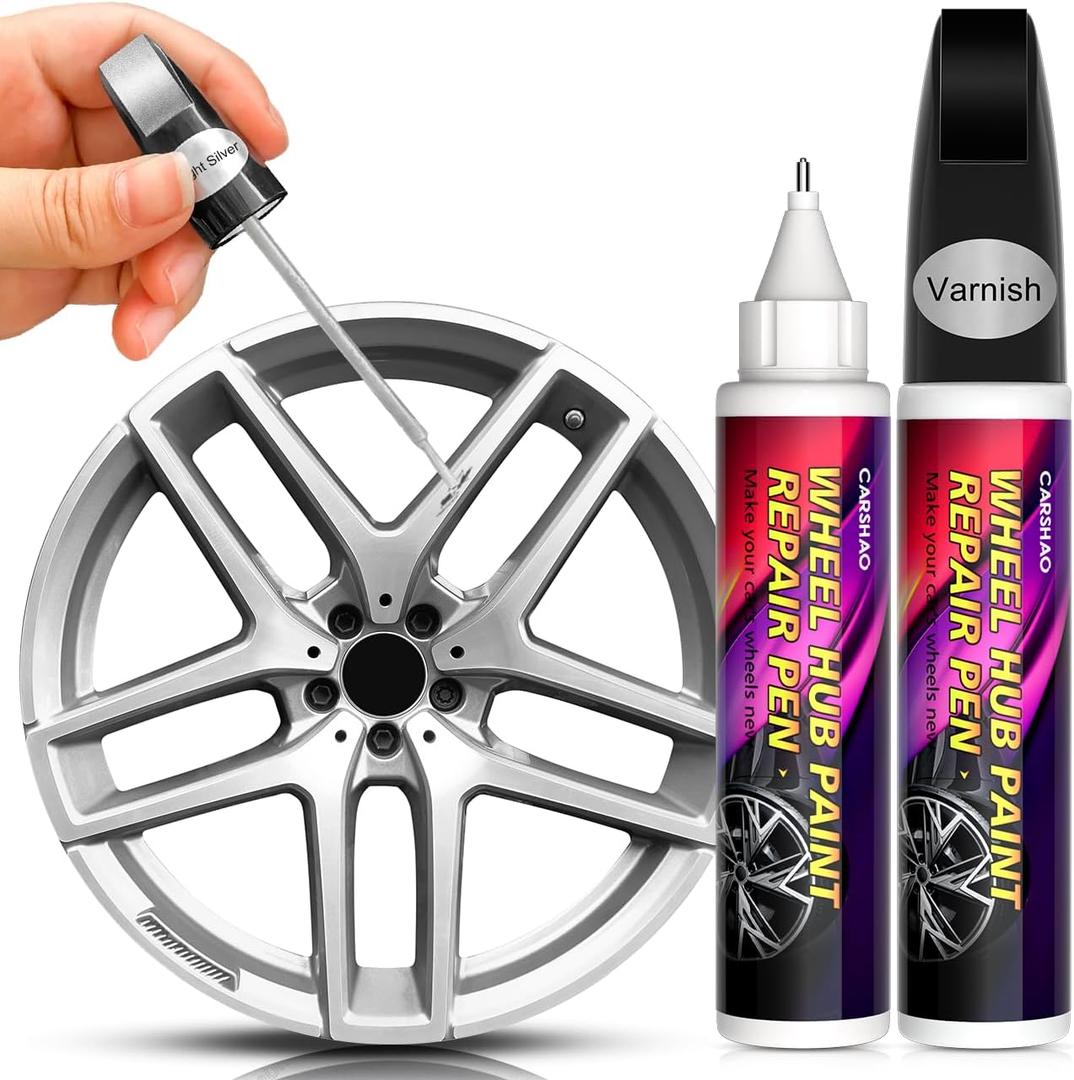 WHEEL HUB PAINT REPAIR PEN, Bright Silver