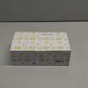 HTB Acacia Wood Tea Bag Organizer Storage, Gift Box 6 Compartments Tea Chest Box with Acrylic Transparent Hinged Lid