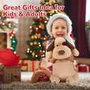 meowtastic Brown Dog Weighted Stuffed Animals - 22 Inch 4.5 Pounds Weighted Plush Dog Stuffed Animals - Big Stuffed Dog Weighted Plush Pillow - Cute Plush Toys Gifts for Kids & Adults (22" 4.5 lbs) (Medium)