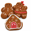 Oudain 3 Pcs Pink Christmas Gingerbread Pillows Pink Candy Cane House Man Throw Pillows Stuffed Gingerbread Shaped Pillow for Xmas Sofa Couch Cushion Bed Home Winter Party Decor