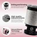 FOCSTOL Diamond Core Drill Bit - 1-3/8''(35mm) Diamond Finger Milling Bit for Porcelain Ceramic Tile Marble Granite Stone Quartz 5/8''-11 Thread