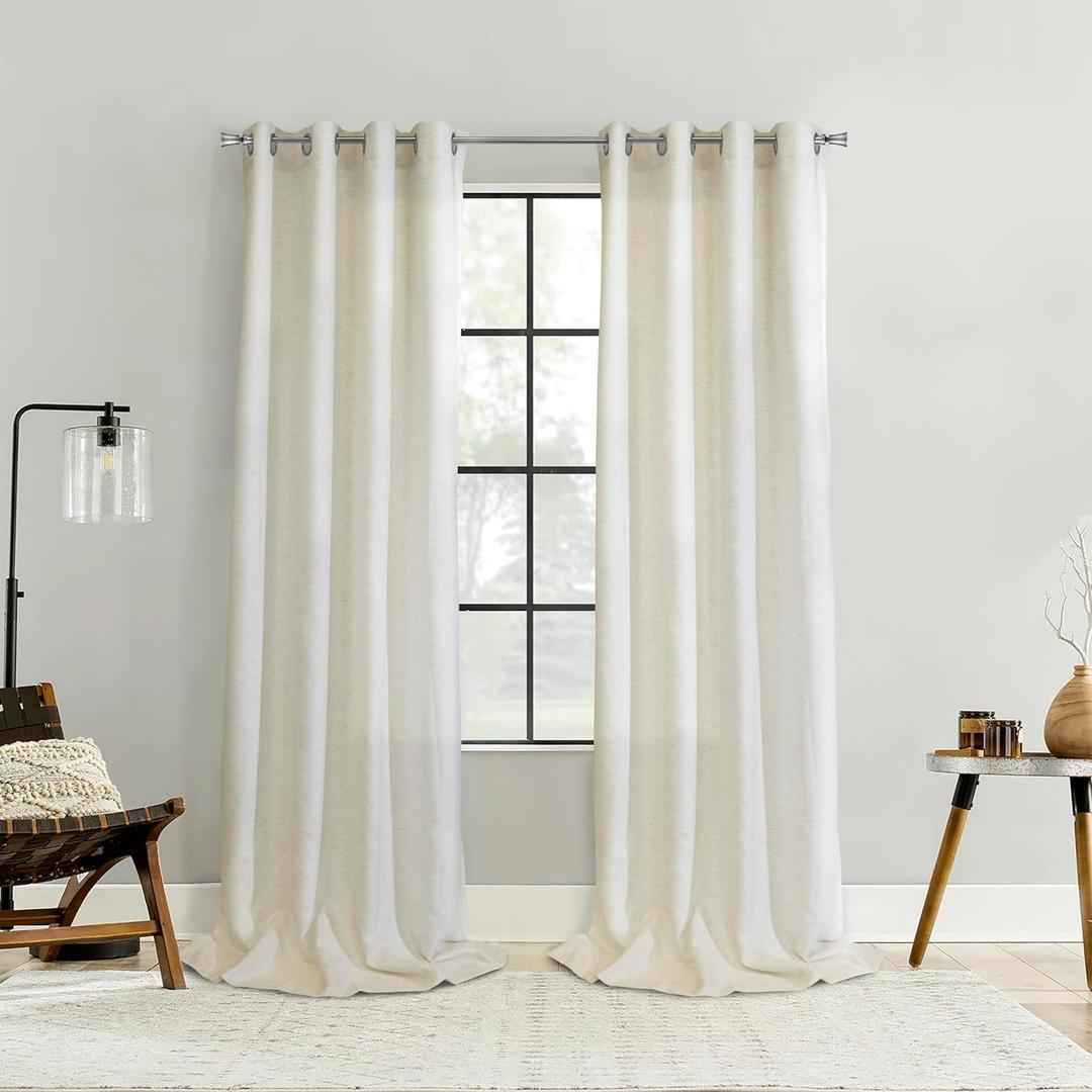 Loft Living Noel Blackout Grommet Indoor Curtain 52 x 84 in (Linen)