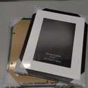 CRUGLA 8x10 Picture Frame Set of 11, Display Pictures 5x7 with Mat or 8x10 Without, Multi Photo Frames Bulk, Wall and Tabletop Display, Black