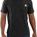 Carhartt Men's 104616 Force Relaxed Fit Midweight Short Sleeve Pocket (X-Large Tall, Black)