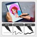 Articka Pen - Universal Stylus Pen for Precision Writing & Drawing - Compatible with Apple/iPhone/iPad/Android/Microsoft - Black