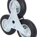 Shopping Cart Caster, 6 Inch 300LBS Load Capacity Shopping Cart Stair Climbing Wheels Replacement, Stair Climbing Caster Triangle Trolley Wheels for Laundry Cart