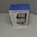 P S5 Wall Mount Kit with Cooling Fan and Charging Station Compatible with PS5/ Slim/ Pro Disc and Digital, PS Five Floating Shelf with 9 RGB Lights, P S5 Mount Behind TV, PS5 Accessories for Gaming (White)