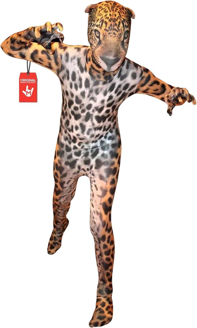 Morphsuits Kids Jaguar Animal Costume, Cheetah Costume for Girls, Leopard Costume (Medium)