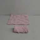 Set of 2 Decorative Throw Pillow Covers 18x18 Inch Soft Plush Short Wool Velvet Square Pillow Case Pink Cushion Cover for Couch Sofa Bedroom Outdoor (18"X18", Pink)