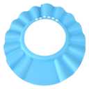 Safe Shampoo Shower Bathing Protection Bath Cap Soft Adjustable Visor Hat for Toddler, Baby, Kids, Children (Blue)