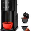 Single Serve Coffee Maker, 2 in 1 Coffee Machine for K-Cup & Ground Coffee, 6 to 14oz Brew Sizes, Self-cleaning Pod Coffee Makers with 40oz Removable Water Reservoir, LCD Screen, Black