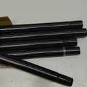 Shower Curtain Rod 31-76 Inch,0.87"Diameter Adjustable Spring Tension Curtain Rods No Drill,Matte Black Shower Tension Rod for Bathroom,Room Divider,Window,Anti-Rust Non-Slip 1-Pack (46" to 78"-1Pcs)