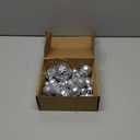 Disco Ball Cake Topper Mirror Balls Cake Decorations with Silver Stars Cake Topper for 70s 80s Disco Dance Saturday Night Fever Birthday Supplies (Style 1)