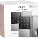Aqara Smart Lock U100, Fingerprint Keyless Entry Door Lock with Apple Home Key, Touchscreen Keypad, Smart Electronic Deadbolt, IP65 Weatherproof, Supports Apple HomeKit, Alexa, Google, IFTTT, Silver