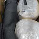 Outdoor Round Corner Seat Cushion, 17"x16"x2", Set of 4, Non Slip Seat Cushion Pads with Removable Cover for Patio Furniture, Garden Yard Lawn, Charcoal Gray