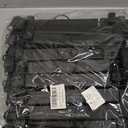 NORTHERN BROTHERS Black Plastic Pants Hangers, 30 Pack, Adjustable Clip Hangers for Skirts and Trousers