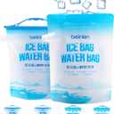 6 Pack Reusable Ice Bags & Ice Packs for Cooler, Long Lasting Freezer Packs  Ice Cube Bags with Sealed Sliding Handle or 11x14 Inch Ice Packs for Lunch Box Camping Fishing