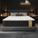 LETMOON Luxury Full Size Mattress 8 Inch, Hotel Level Hybrid Mattress Full Size Bed in a Box, Gel Memory Foam & 7-Zone Ergonomics Targeted Support, CertiPUR-US, Teens, Singles, Guest Rooms, 365-Trials
