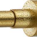 Shower Curtain Rod Tension- No Drill Non-Slip Spring Tension Shower Rod for Window or Bathroom, 43-73 inches Metal Steel, Light Gold