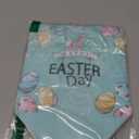 6PCS Happy Easter Egg Hunt Bags Easter Bunny Carrot Chick Egg Gift Bags with Handles, Easter Treat Bags, Multifunctional Non-Woven Bags for Gifts Wrapping, Egg Hunt Game, Easter Party Supplies, (Pink Green Blue Orange)