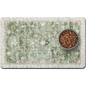 Pet Food Mats for Floor, Absorbent Dog Mat for Food and Water Dispenser Mat, Dog Food Mat Quick Dry Cat Food Mat Pet Supplies