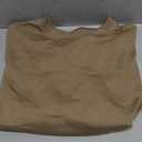 Bingerlily Womens Casual Long Sleeve Sweatshirt Crew Neck Cute Pullover Relaxed Fit Tops (Small, Brown)