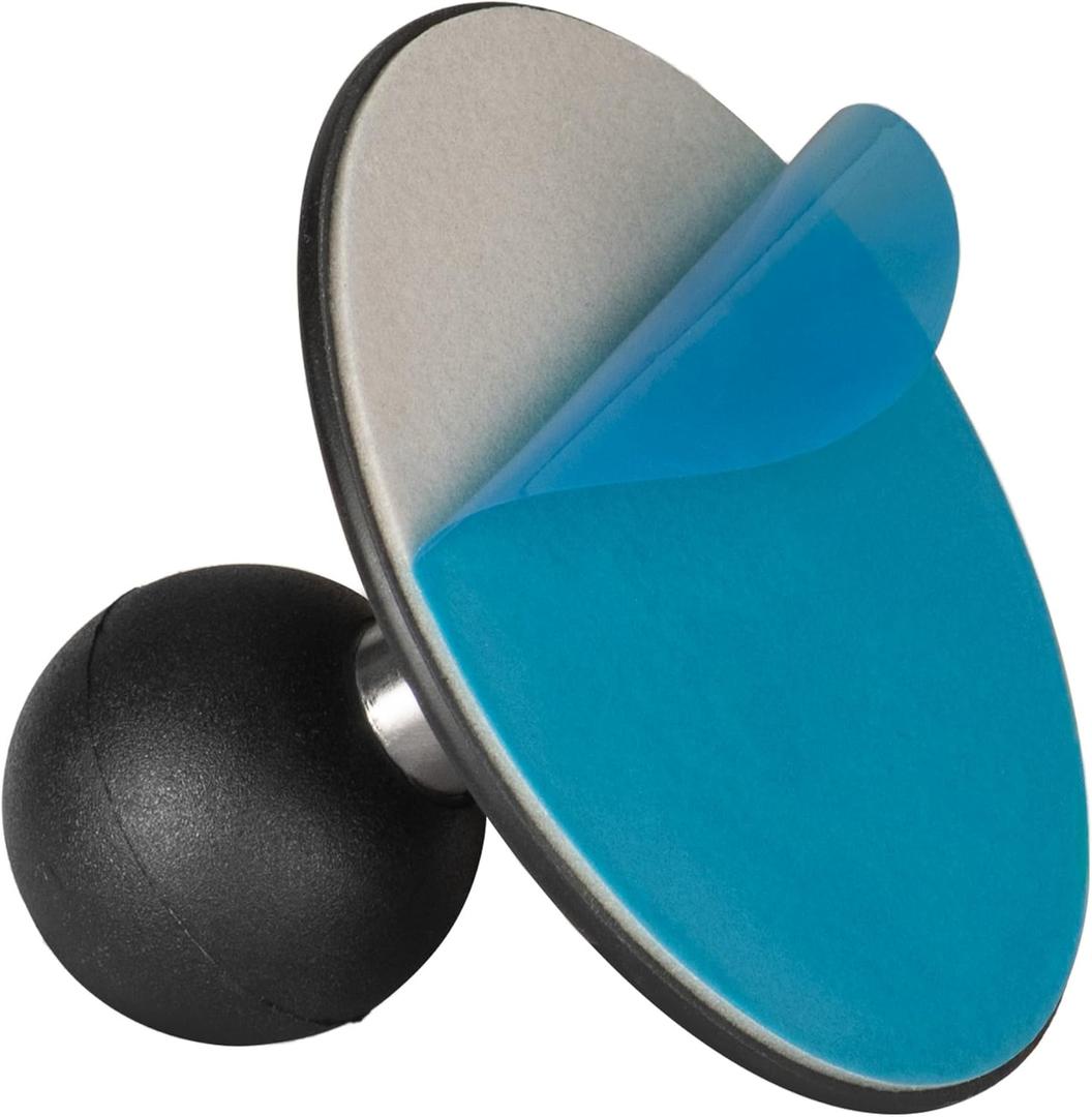 FANAUE Flex Adhesive Ball Base Compatible with RAM Mounts B Size Double Socket Arm, 1" Ball Head Adapter for Motorcycle Phone Mount Bike Phone Holder, Suction Cup Base for Mounting on Car Dashboards.