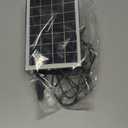 Jutai Solar Fountain Works in Shadow-No Battery, 3.5W DIY Glass Solar Water Pump Kit with Sucker and Stake, Solar Fountain Pump for Bird Bath, Water Feature,Garden, Outdoor-8 Nozzles,9.8ft Power Cord