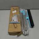 Rubber Broom with Telescopic Handle Pet Hair & Lint Removal Sweeper 