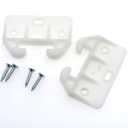 FDXGYH 20 Pcs Plastic Drawer Guides Drawer Track Guides Drawer Rail for Dressers Hutches and Drawer Systems [White] (584129mm-20pcs)