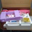 Step2 Love & Care Deluxe Baby Doll Nursery Playset for Kids, Compact Changing Station & Crib, Made of Durable Plastic, Includes Toy Accessories, For Toddlers 2-6 Years Old, Pink