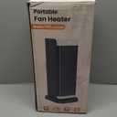 Space Heaters for Indoor Use, 1500W Electric Heater with Thermostat, 70 Oscillation, Remote Control, 3 Modes, 12H Timer, Portable Heater for Bedroom, Office, Home 