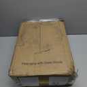 Gold Floor Lamps for Living Room: Tall Standing Lamp for Bedroom Office, Arc Mid Century Modern LED Floor Lamp with Remote, Vintage Boho Dimmable Green Flower Lamp for Corner