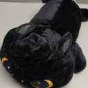 Puffpals Weighted Plush, Cute Black Cat Weighted Stuffed Animal with Beads, Soft Sensory Plush Pillow Toy for Kids & Adults(13.2in 1.4lbs)