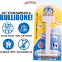 Bullibone Nylon Dog Chew Toy for Aggressive Chewers - Dental Hygiene Bone with Bacon Flavor, Durable Tough Chew Toys for Extra Large Dogs, Indestructible Dog Bone - 2 Pack