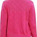Urban CoCo Women's Long Sleeve V-Neck Open Front Shrugs Soft Knit Sweater Cardigan (Pink, M)