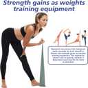 3 x Workout Resistance Bands - Natural Latex Exercise Bands for Physical Therapy, Stretching, Yoga, Pilates, Strength Training & Home/Gym Fitness