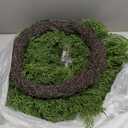 22Inch Christmas Wreath for Front Door, Real Touch Cedar Wreath, Unlit Plain Artificial Cypress Wreath for Xmas
