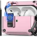 Compatible with AirPods Pro 3 Case,Magnetic Automatic Lock with Cleaning Kit,Compatible with Magsafe Cover-Pink