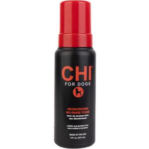 CHI for Dogs Deodorizing Waterless Foam Wash, No-Rinse Dry Shampoo for Dogs to Help Control Odor, Sulfate and Paraben Free, Waterless Pet Grooming, Pump Bottle, Made in The USA, 8 Fl Oz