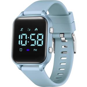 L LAVAREDO Kids Digital Watches for Boys Girls,Waterproof Sport Watch with Pedometer Stopwatch Vibration Alarm for Ages 5-13,No App Fitness Tracker Watch for Kids Teens Birthday Christmas Gifts