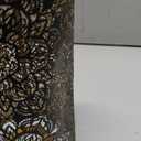 Medium Lamp Shade,Metal Lampshade with Flower Carved Pattern,Modern Style Lampshade for Table Lamp and Floor Light,20 x 12 x 12cm