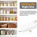SpaceAid Wire Shelf Covers for Pantry Rack, 32" W x 16" D, White 4pcs | PVC Wire Rack Cover for Pantry and Closet Shelving, Durable Shelves Liner for Kitchen, 0.31-inch Thick Waterproof