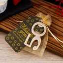 50th Birthday Party Favors Beer Opener with Bags and Cards Birthday Souvenirs for Guests (50 Keychain bottle opener 25 pcs)