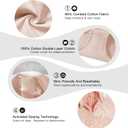 Xaanelr Women's Underwear Cotton Tummy Control High Waisted Underwear Soft Breathable Full Coverage Panties Multipack (Medium)