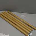 Natural Light Wood Curtain Rods for Windows 48 to 84 Inches 1" Diameter Heavy Duty Window Curtain Rod Adjustable with Handmade Wood Grain Design for Living Room Bedroom Kitchen Farmhouse Outdoor