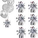 balloon weights are perfect for parties, birthdays, weddings. Each pack includes 6PCS durable weights that easily decorate balloons and elevate any celebration. (Silver 6pcs)