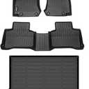 HAFIDI Floor Mats & Cargo Liner Set Fit for 2016-2022 Mercedes Benz GLC& GLC 250& GLC 300& GLC 350e (Not for Coupe) All Weather TPE Anti-Slip Full Set Floor Liners Custom Accessories - Black