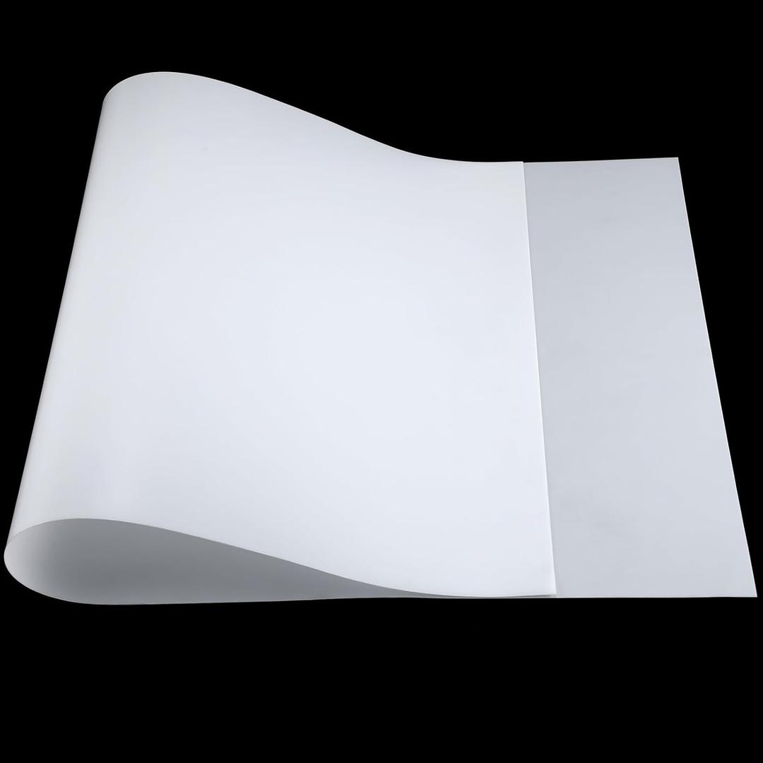 Pushglossy 1 Pcs 48" x 24" x 1/30'' Flexible Translucent PE Plastic Sheet Translucent Polyethylene Plastic Stencil Template Sheet for DIY Art Craft, Silhouette, Template Material